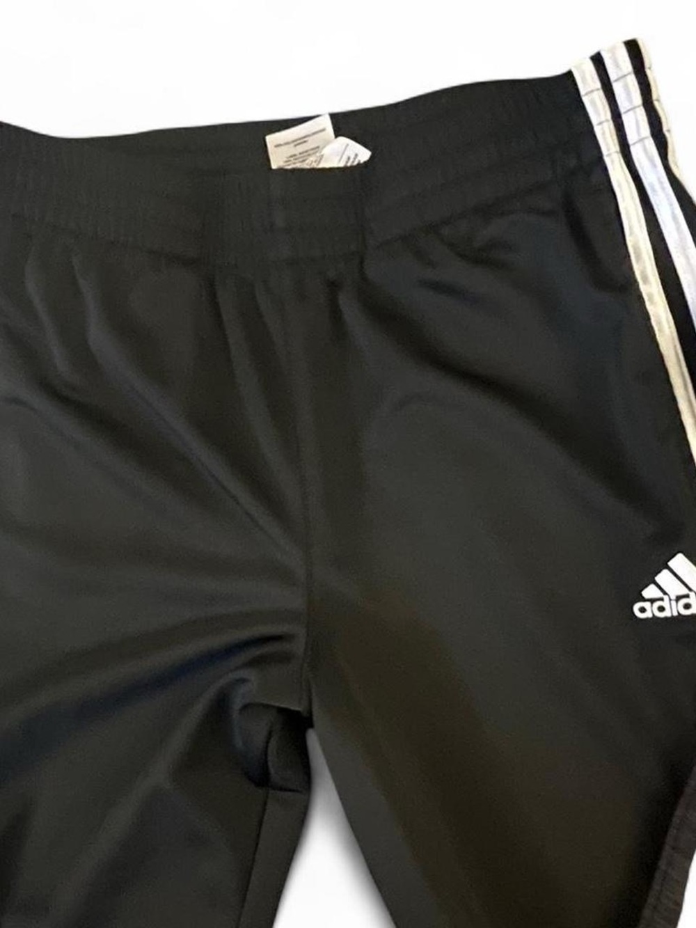 adidas Black Hoodie Track Jacket and Pants with White Stripes - Picture 3 of 5